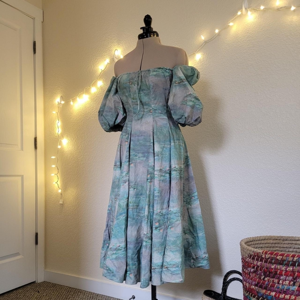 SOLD Water Lilies Day Dress